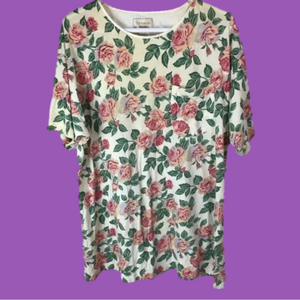 VTG Victoria’s Secret gold label roses Nightgown M